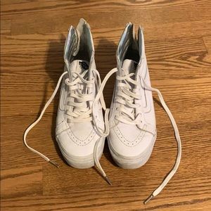 Vans sk8-hi high top leather sneakers